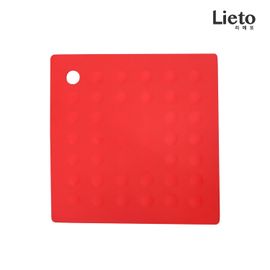 [Lieto_Baby] Lieto silicon square embossed pot stand_ 100% Silicon material_Made in KOREA
